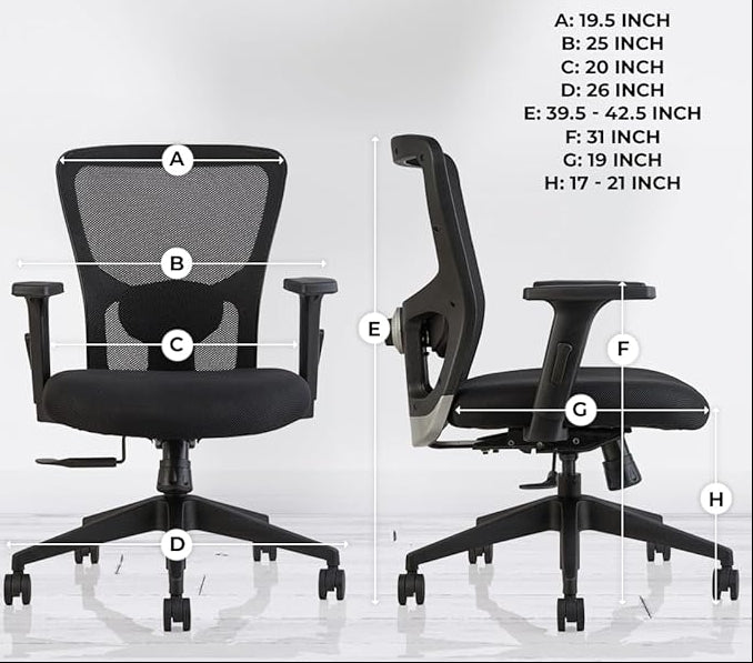 Jacuzi MB Fox Jazz Mid-Back Luxury Executive Chair